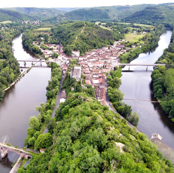 Luzech - vue depuis l'Impernal